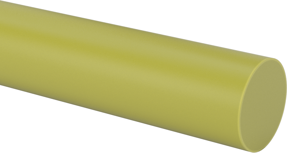 Yağ Dolgulu Döküm Naylon Çubuk, 1-1/2" Çap, 2 Ayak Uzunluk
