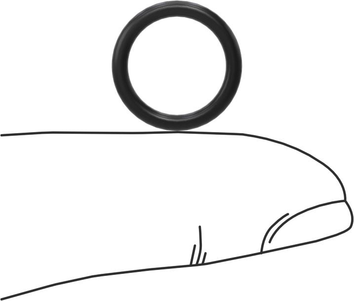 Ultra Kimyasal Dirençli Ffkm 4079 O-Ring, 1/16 Kesirli Genişlik, Dash Numarası 013