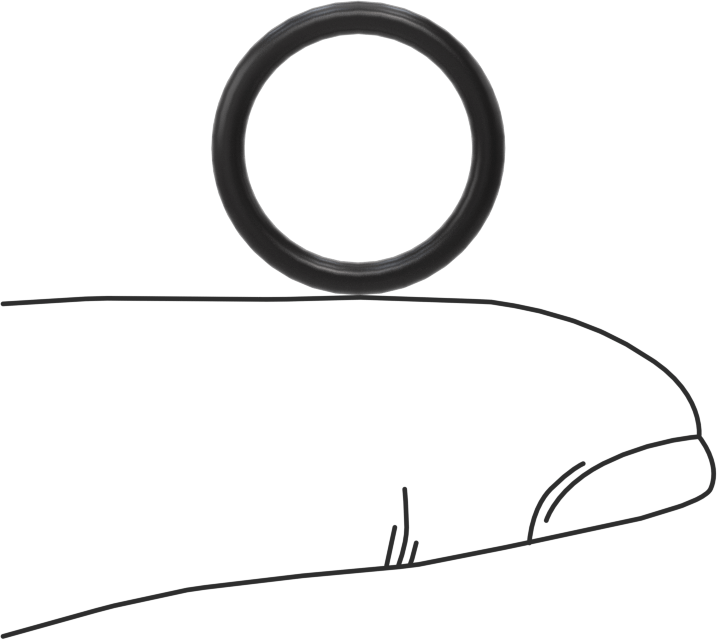Ultra Kimyasal Dirençli Ffkm 4079 O-Ring, 1/16 Kesirli Genişlik, Dash Numarası 014