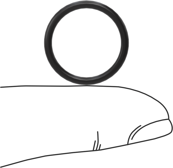 Ultra Kimyasal Dirençli Ffkm 4079 O-Ring, 1/16 Kesirli Genişlik, Dash Numarası 016