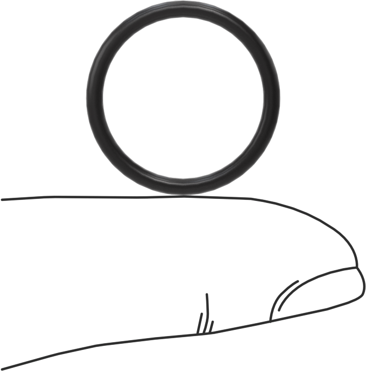 Ultra Kimyasal Dirençli Ffkm 4079 O-Ring, 1/16 Kesirli Genişlik, Dash Numarası 017