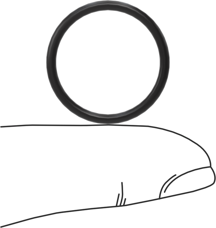 Ultra Kimyasal Dirençli Ffkm 4079 O-Ring, 1/16 Kesirli Genişlik, Dash Numarası 018