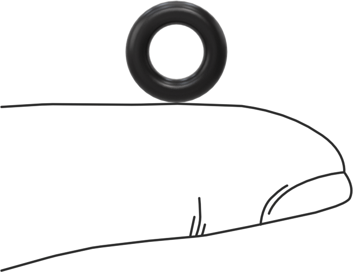 Ultra Kimyasal Dirençli Ffkm 4079 O-Ring, 3/32 Kesirli Genişlik, Dash Numarası 108