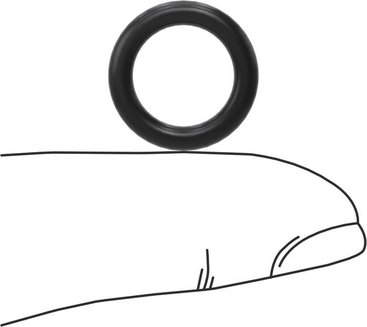 Ultra Kimyasal Dirençli Ffkm 4079 O-Ring, 3/32 Kesirli Genişlik, Dash No. 111