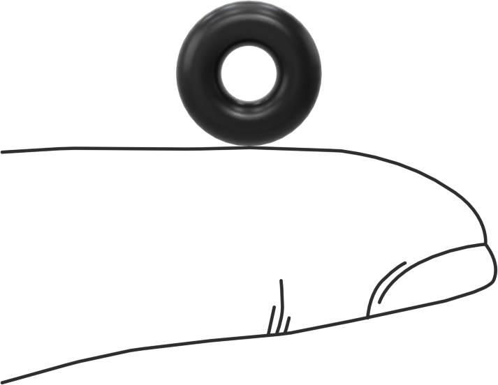 Ultra Kimyasal Dirençli Ffkm 4079 O-Ring, 1/8 Kesirli Genişlik, Dash No. 201