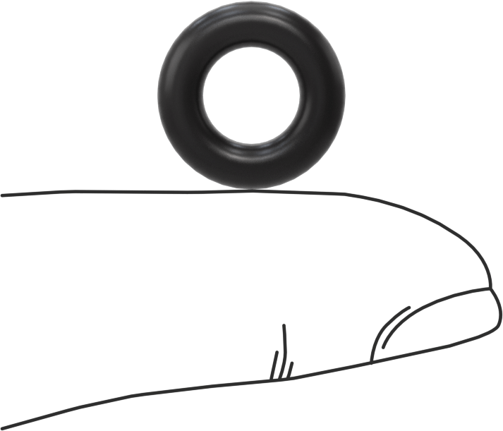 Ultra Kimyasal Dirençli Ffkm 4079 O-Ring, 1/8 Kesirli Genişlik, Dash No. 203