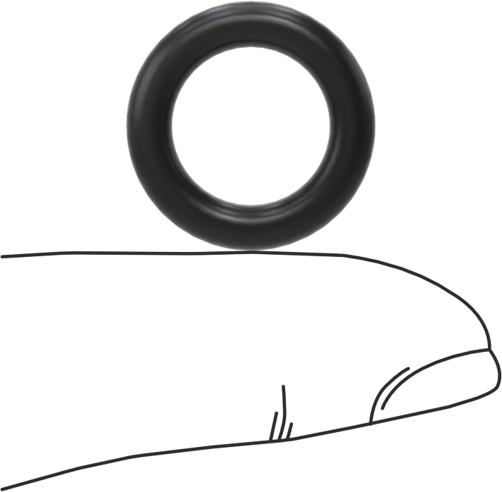 Ultra Kimyasal Dirençli Ffkm 4079 O-Ring, 1/8 Kesirli Genişlik, Dash No. 206