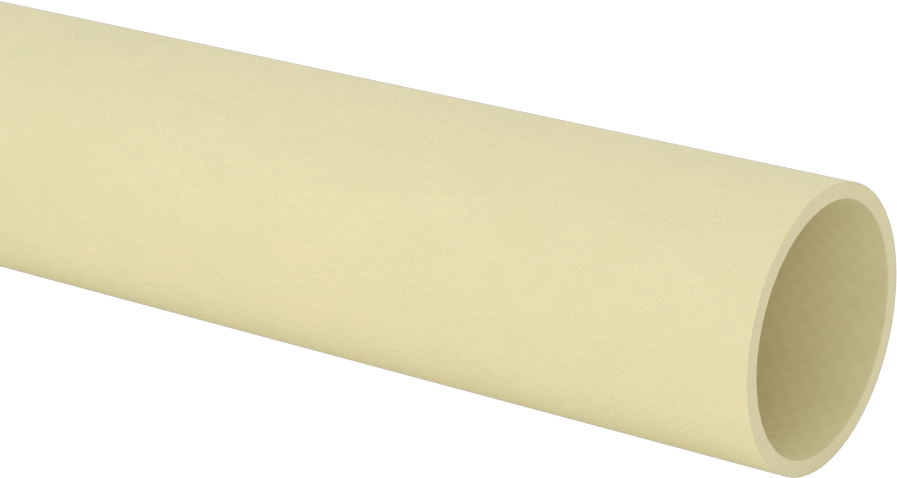 Halogensiz Garolite G-10 Tüp, 1/16" Duvar Kalınlığı, 1-1/8" OD, 1" ID, 48 inç Uzunluk