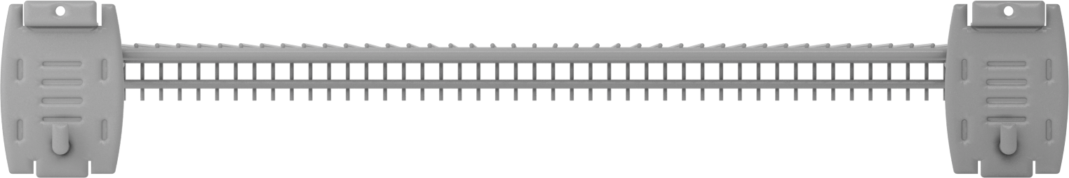 24" Genişlikte Braketli Slatwall Raf