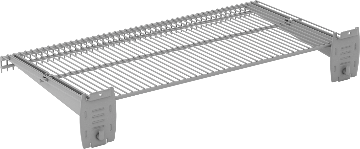 24" Genişlikte Braketli Slatwall Raf