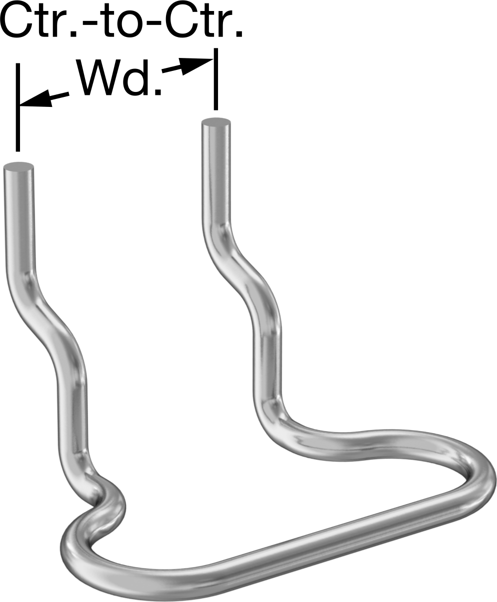 1-3/4" Çaplı Ürünler için Delikli Pano Tutucu, 1-1/4" Çıkıntı