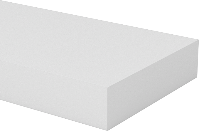 Neme Dayanıklı HDPE Çubuk, 1“ Genişlik x 1/4” Kalınlık x 4 Fit Uzunluk