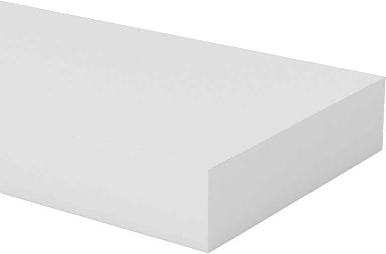 Neme Dayanıklı HDPE Çubuk, 2 inç Genişlik x 1/2 inç Kalınlık x 4 Fit Uzunluk