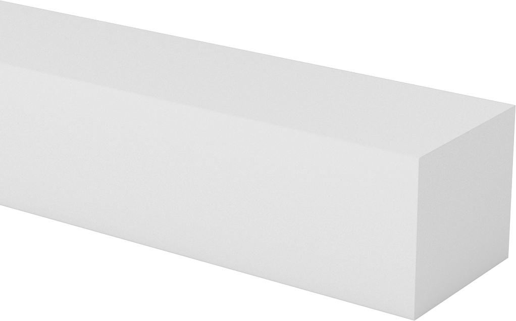Neme Dayanıklı HDPE Çubuk, 2 inç Genişlik, 1-3/4" Kalınlık