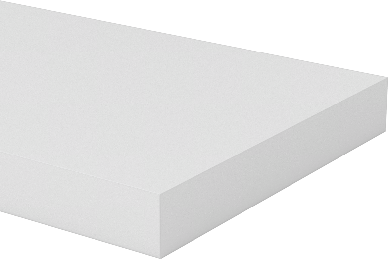 Neme Dayanıklı HDPE Çubuk, 2-1/2“ Genişlik x 3/8” Kalınlık x 4 Fit Uzunluk
