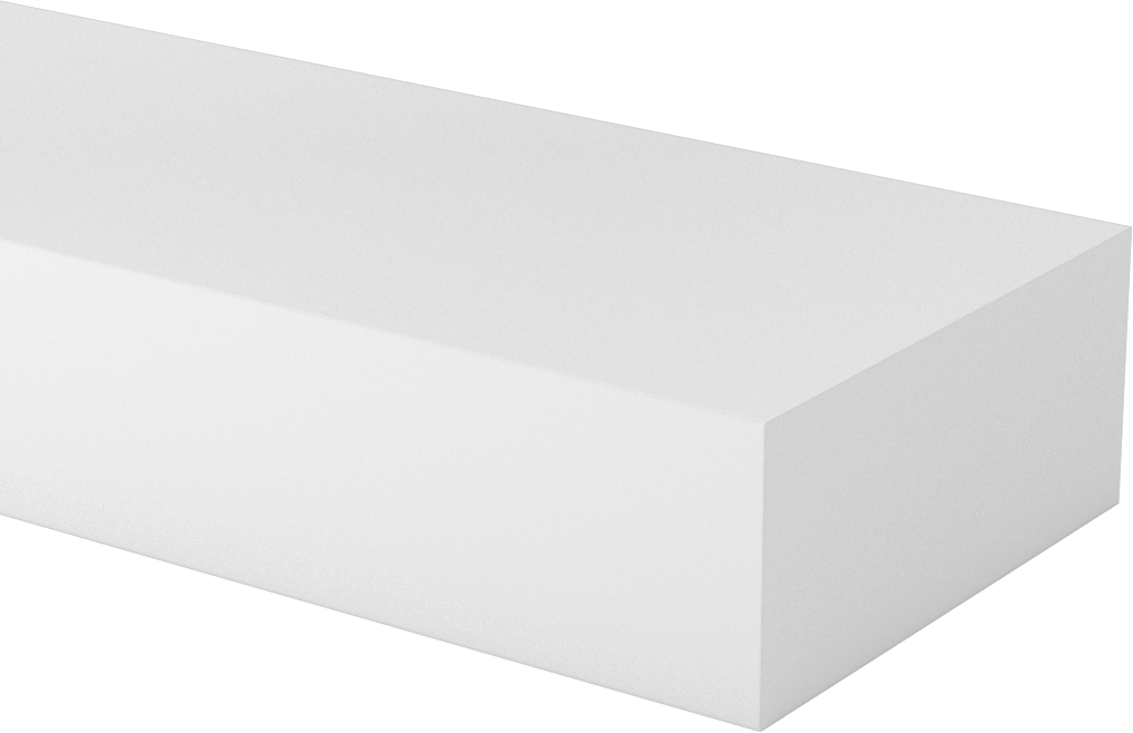 Neme Dayanıklı HDPE Çubuk, 4" Genişlik, 1-3/4" Kalınlık