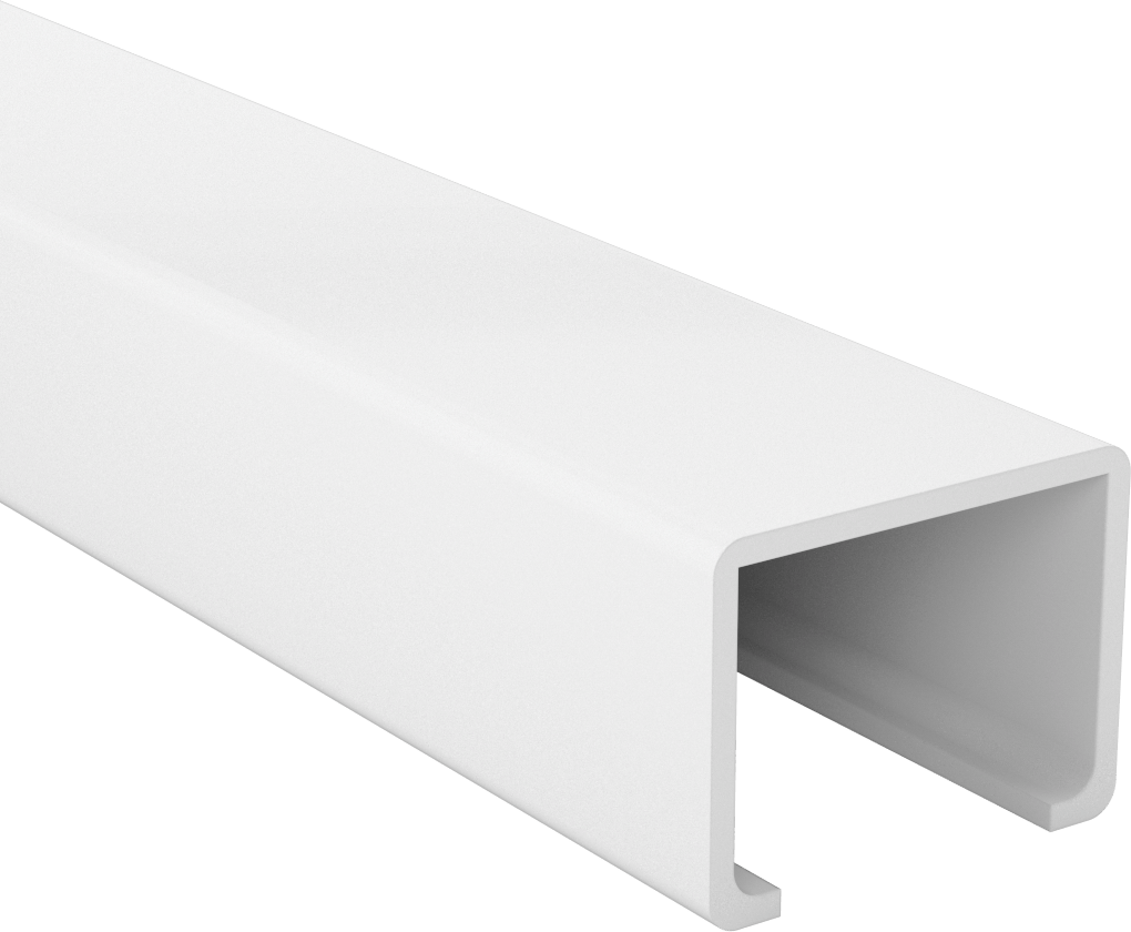 Yiyecek ve İçecek için Plastik Kenar Çıtası, 2“ Genişlik x 1-1/2” İç Yükseklik
