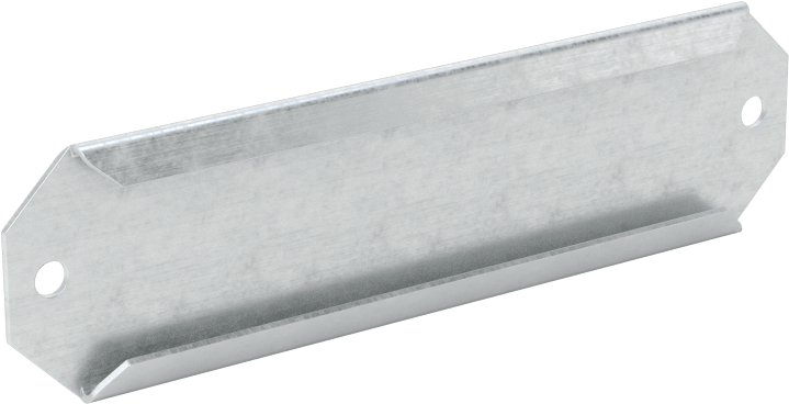 Gümüş Fırçalanmış Alüminyum Etiket Tutucular, Montaj Delikleri ile, Yan Ek Parça, 1/2" Yükseklik, 2-1/16" Genişlik