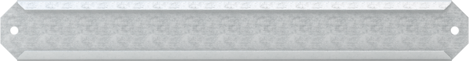 Gümüş Fırçalanmış Alüminyum Etiket Tutucular, Montaj Delikleri ile, Yan Ek Parça, 1/2" Yükseklik, 4-5/16" Genişlik