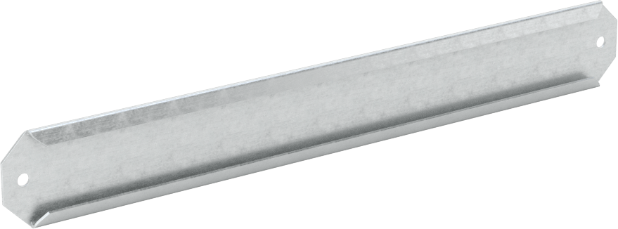 Gümüş Fırçalanmış Alüminyum Etiket Tutucular, Montaj Delikleri ile, Yan Ek Parça, 1/2" Yükseklik, 4-5/16" Genişlik