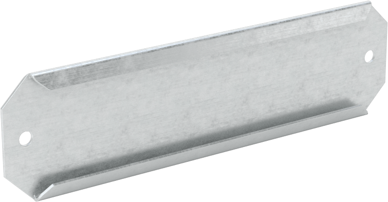 Gümüş Fırçalanmış Alüminyum Etiket Tutucular, Montaj Delikleri ile, Yan Ek Parça, 11/16" Yükseklik, 2-1/2" Genişlik