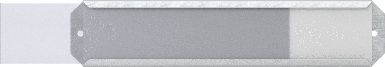Side Label Insert Holder Shown with Label and Protective Cover (Sold Separately)