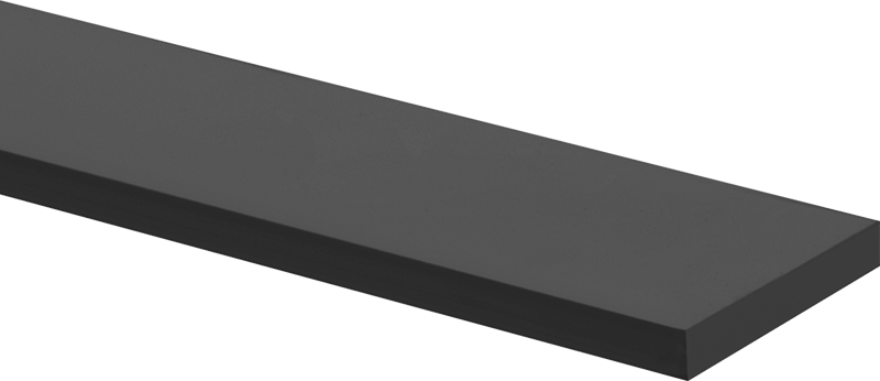 Gıda Endüstrisi Yağa Dayanıklı Buna-N Kauçuk, Metal Algılanabilir 1 inç Genişlik x 36 inç Uzunlukta Şerit, 3/16" Kalınlık