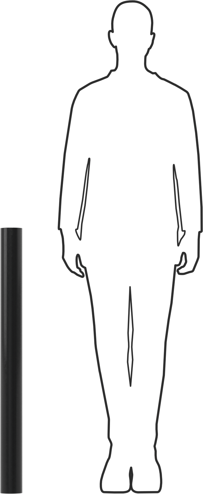 Yağa Dayanıklı Buna-N Kauçuk Yuvarlak Tüp, 36" Uzunluk, 3" OD, 1" ID, ASTM D2000