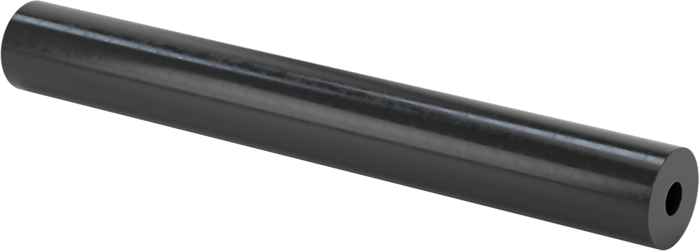 Yağa Dayanıklı Buna-N Kauçuk Yuvarlak Tüp, 6 inç Uzunluk, 3/4" OD, 1/4" ID, ASTM D2000