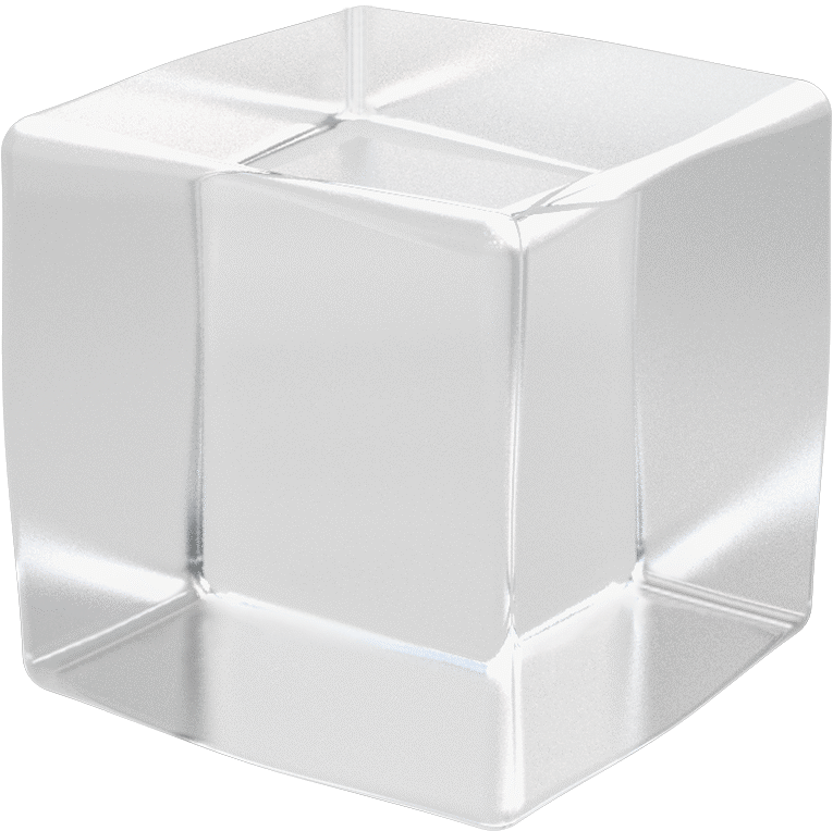Şeffaf Çizilmeye ve UV'ye Dayanıklı Döküm Akrilik Küp, 1-1/2" x 1-1/2" x 1-1/2"