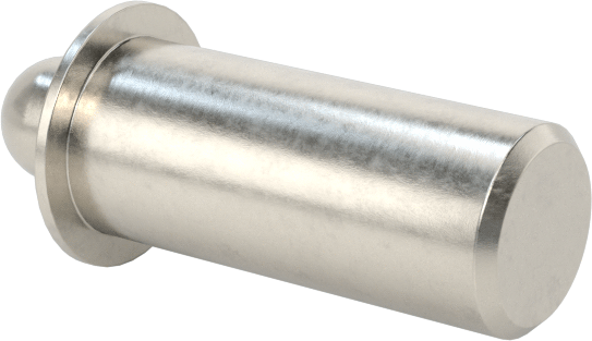 Basınçlı Paslanmaz Çelik Gövde Uzun Burunlu Yaylı Piston, Paslanmaz Çelik Burun, 0,188 inç Gövde Çapı, 1,5-4,5 lb Burun Kuvveti