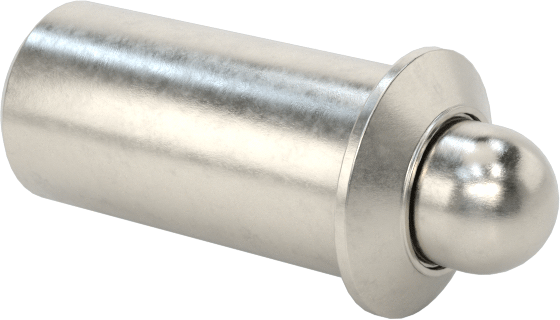 Basınçlı Paslanmaz Çelik Gövde Uzun Burunlu Yaylı Piston, Paslanmaz Çelik Burun, 0,25 inç Gövde Çapı, 2,5-6 lb Burun Kuvveti