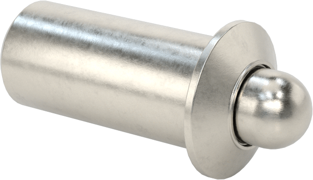 Basınçlı Paslanmaz Çelik Gövde Uzun Burunlu Yaylı Piston, Paslanmaz Çelik Burun, 0,5 inç Gövde Çapı, 8-18 lb Burun Kuvveti