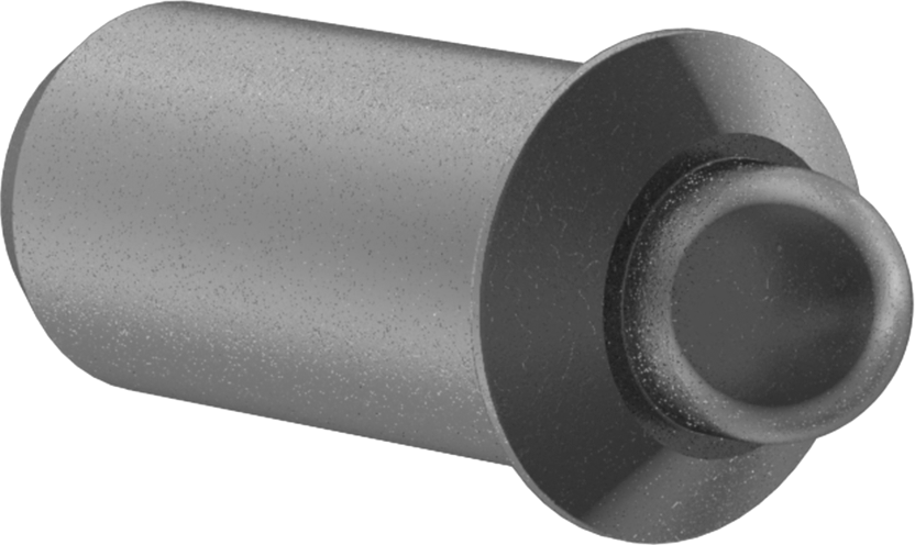 Presle Takılan Uzun Burunlu Yaylı Piston, Çelik Gövde, Çelik Burun, 0,25" Gövde Çapı, 1,3 ila 3 lb. Kuvvet