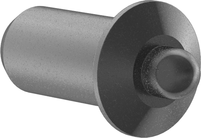 Presle Takılan Uzun Burunlu Yaylı Piston, Çelik Gövde, Çelik Burun, 0,13" Gövde Çapı, 1 ila 2 lb Kuvvet