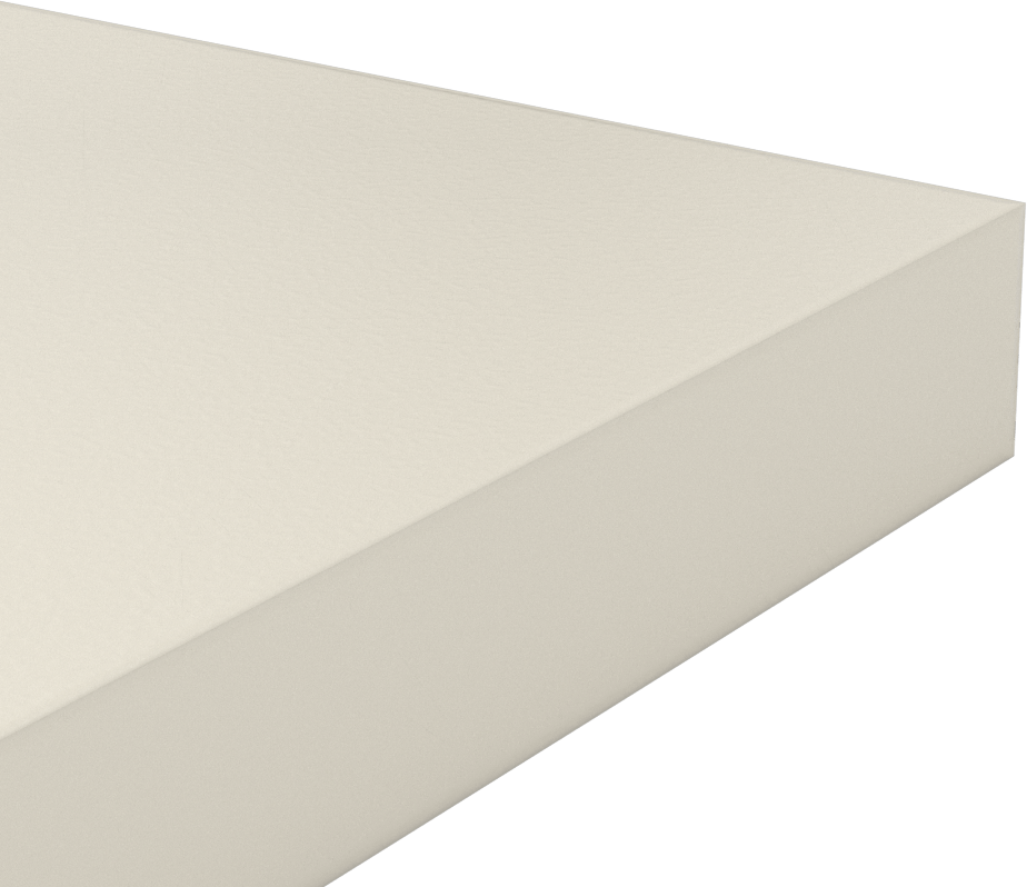 Rigid Cam Dolgulu Delrin® Asetal Reçine, Levha, 12" x 12" x 1-1/2"