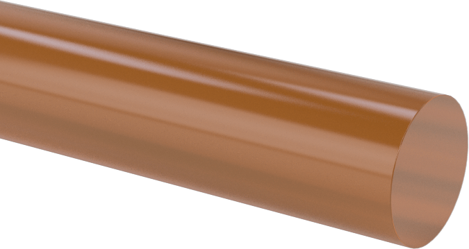 Elektrik Yalıtımlı Ultem PEI Çubuk, 1/4" Çap