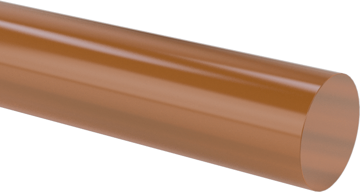 Elektrik Yalıtımlı Ultem PEI Çubuk, 3/8" Çap