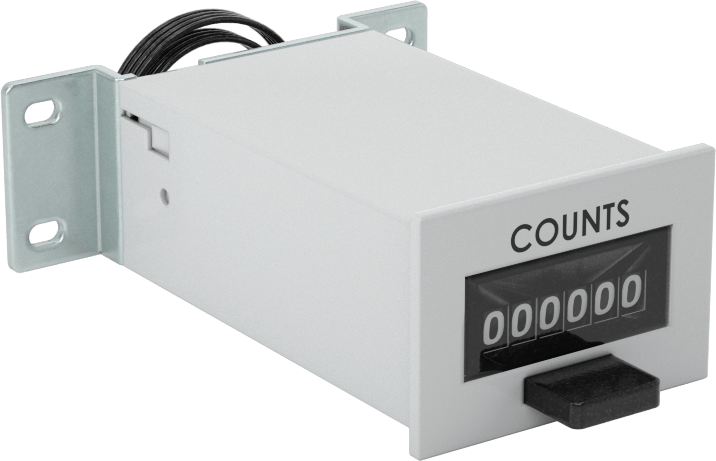Tel Uçlu Elektrikle Çalışan Sayaç, Yüzeye Montaj, 1,2“ x 2,6” x 2,9" Toplam, 120V AC