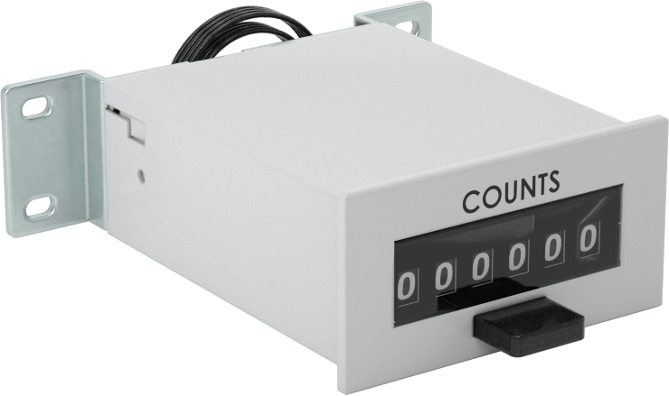 Tel Uçlu Elektrikle Çalışan Sayaç, Yüzeye Montaj, 1,2“ x 3,1” x 2,9" Toplam, 120V AC