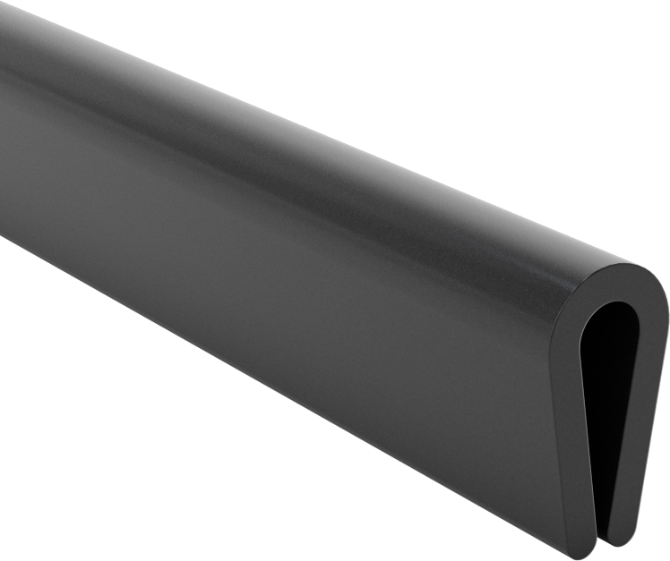 Plastik Kenar Çıtası, 1/8“ Genişlik x 7/16” İç Yükseklik