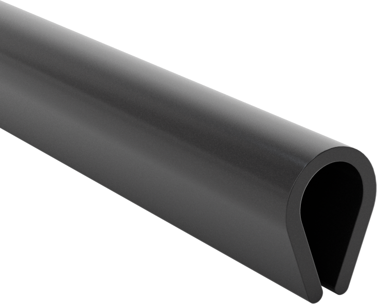 Plastik Kenar Çıtası, 1/4“ Genişlik x 29/64” İç Yükseklik