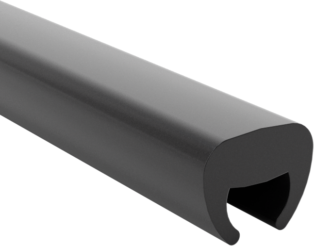 Plastik Kenar Çıtası, 5/64" İç Yükseklik, 3/16“ Genişlik x 5/32” Dış Yükseklik