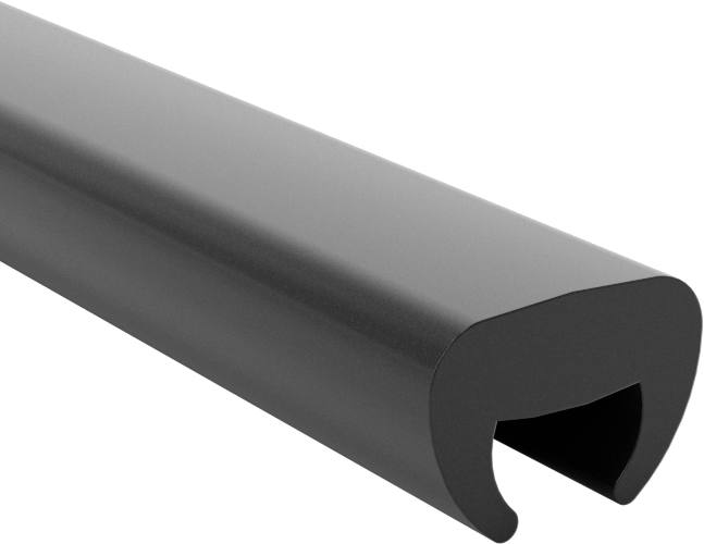 Plastik Kenar Çıtası, 5/64" İç Yükseklik, 7/32“ Genişlik x 5/32” Dış Yükseklik