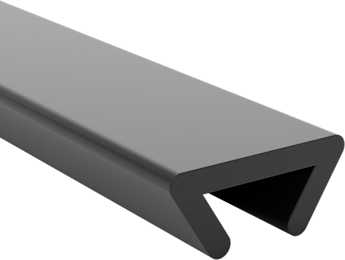 Plastik Kenar Çıtası, 1/4“-1/2” Genişlik x 1/4" İç Yükseklik
