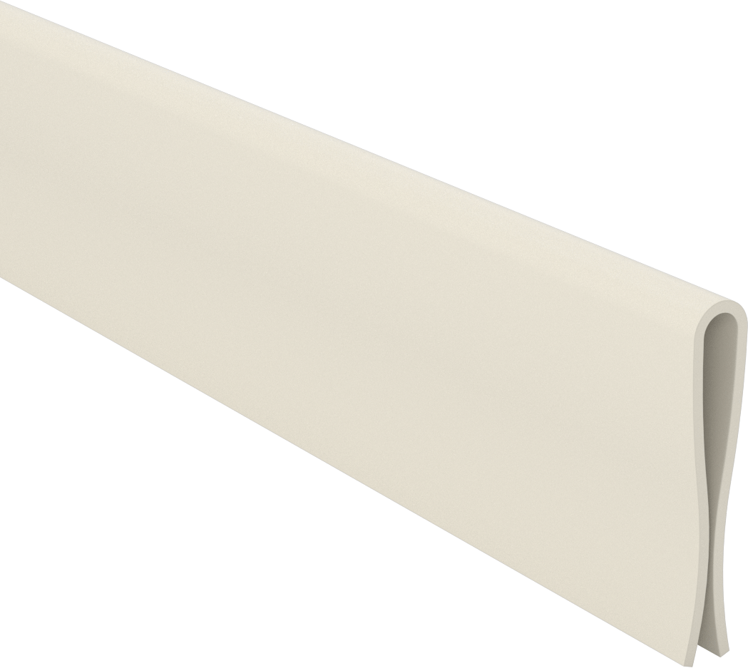 Plastik Kenar Çıtası, 1/32“ ila 3/16” Genişlik x 1-7/8" İç Yükseklik, 4 Fit Uzunluk