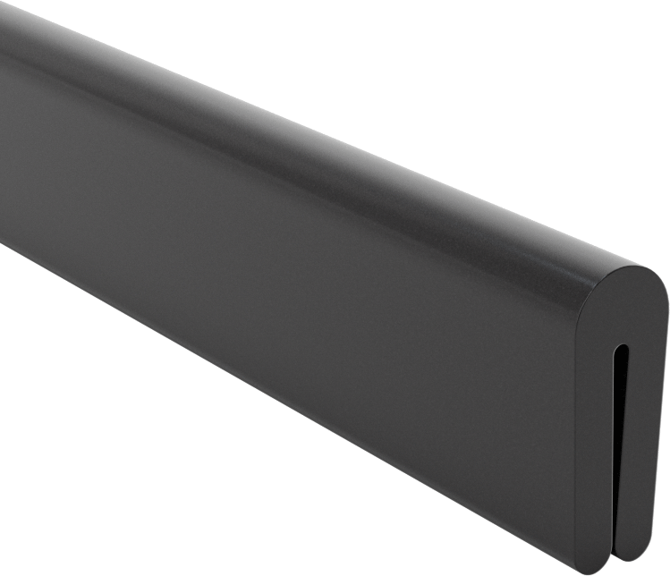 Plastik Kenar Çıtası, İletken, 1/32“ Genişlik x 3/8” İç Yükseklik
