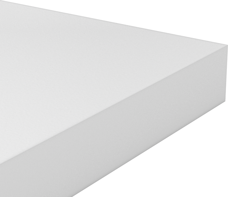 Yüksek Mukavemetli PVDF Levha, 6" x 6" x 3/4"