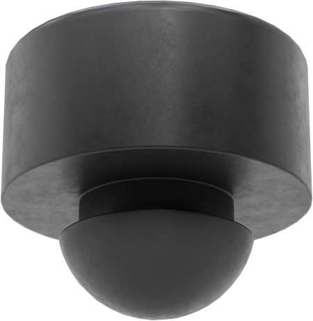Yüksek Sıcaklığa Dayanıklı Silikon Kauçuk İt-Ve-Kal Tamponlar, 1/4" İç Çap için, 5/16" Sırt Çapı, 1/2" OD