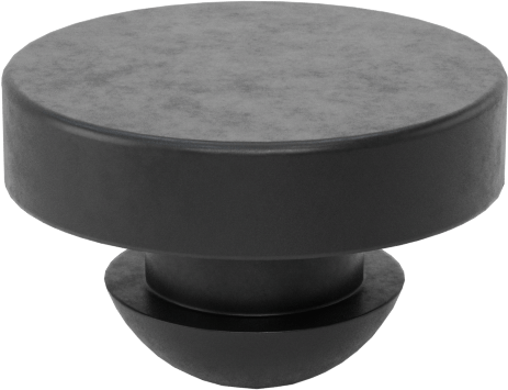 Yüksek Sıcaklığa Dayanıklı Silikon Kauçuk İt-Ve-Kal Tamponlar, 1/4" İç Çap için, 11/32" Sırt Çapı, 9/16" OD